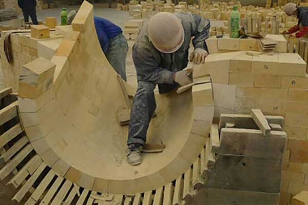 熱風爐施工現場